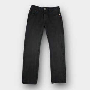 Levi’s‎ Premium 501 Original Jeans W31 Black Stonewashed Denim Button Fly Cotton